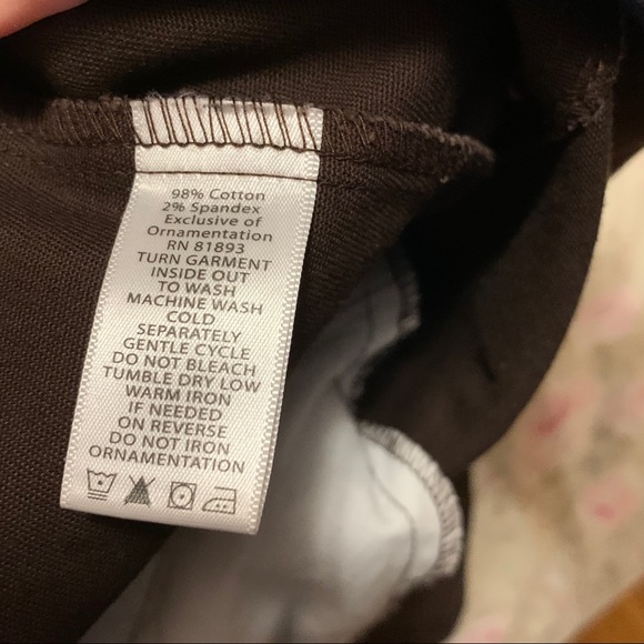 Quacker Factory Brown Embellished Jean Jacket - Picture 6 of 11